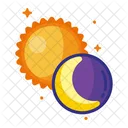 Sun Moon Planet Icon
