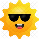 Sun Emoji Emoticons Icon