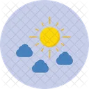 Sun Forecast Hot Icon
