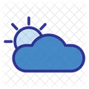 Cloud Forecast Sunny Icon