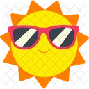 Sun Face Sunglasses Icon