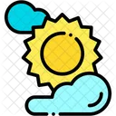 Sun Meteorology Hot Icon