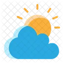Sun And Cloud Weather Cloud Icon