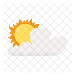 Sun and cloud  Icon