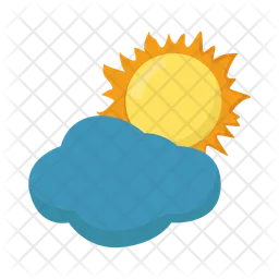 Sun and cloud  Icon