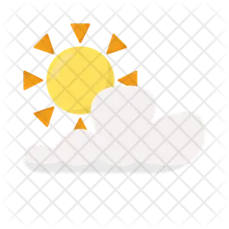 Sun and cloud  Icon