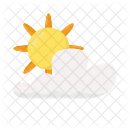 Sun and cloud  Icon