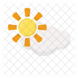 Sun and cloud  Icon