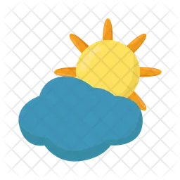 Sun and cloud  Icon