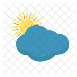 Sun and cloud  Icon