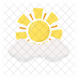 Sun and cloud  Icon