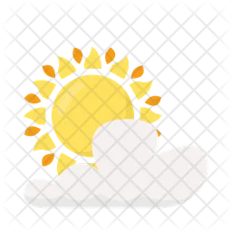 Sun and cloud  Icon