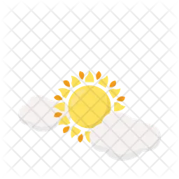 Sun and cloud  Icon