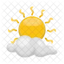 Sun and cloud  Icon