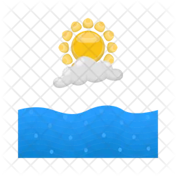 Sun and cloud  Icon