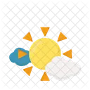 Sun Cloud Sky Icon