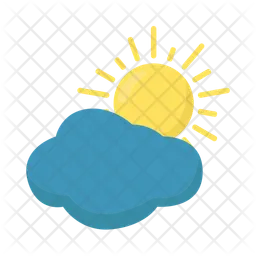 Sun and cloud  Icon