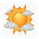 Sun and cloud  Icon