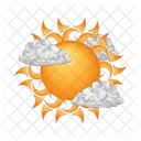Sun and cloud  Icon