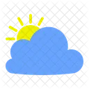 Sun Cloud Warm Icon