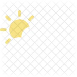 Sun behind cloud  Icon