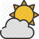 Sun Behind Cloud  Icon