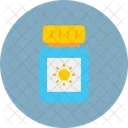 Sun Block Cream Lotion Icon