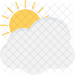 Sun Cloud  Icon