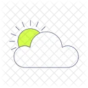 Sun Cloud  Icon