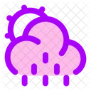 Sun Cloud Little Rain Icon