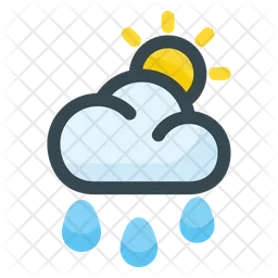 Sun Cloud Rainy  Icon