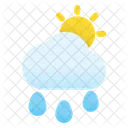 Sun Cloud Rainy  Icon