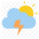 Cloud Thunder Weather Icon
