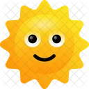 Sun Emoji Emoticons Icon