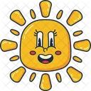 Sun Face  Icon