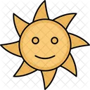 Sun Face Day Time Daylight Icon