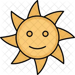 Sun face  Icon