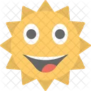 Sun Face Emoji Icon