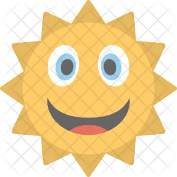 Sun Face Emoji  Icon