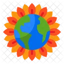 Sun Flower Flower Earth Icon