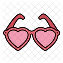 Sun Glasses Love Heart Icon
