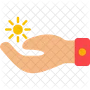 Sun Hand Sunny Day Summer Icon