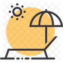 Sun Bath Relax Icon