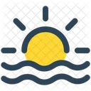 Weather Sun Horizon Icon