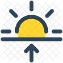 Weather Sun Horizon Icon