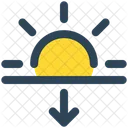 Weather Sun Horizon Icon