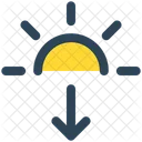 Weather Sun Horizon Icon