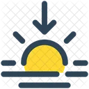 Weather Sun Horizon Icon