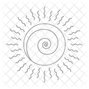 Sun Rays Abstract Icon