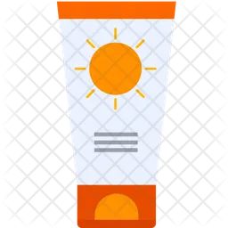 Sun Lotion Tube  Icon
